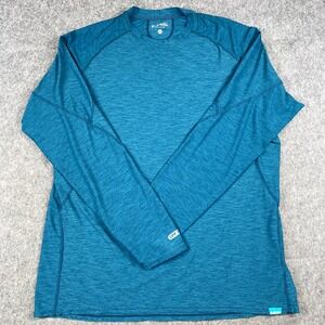 NRS Performance Shirt Men's XXL UPF 50+‎ Teal Blue Rash Guard Long Sleeve